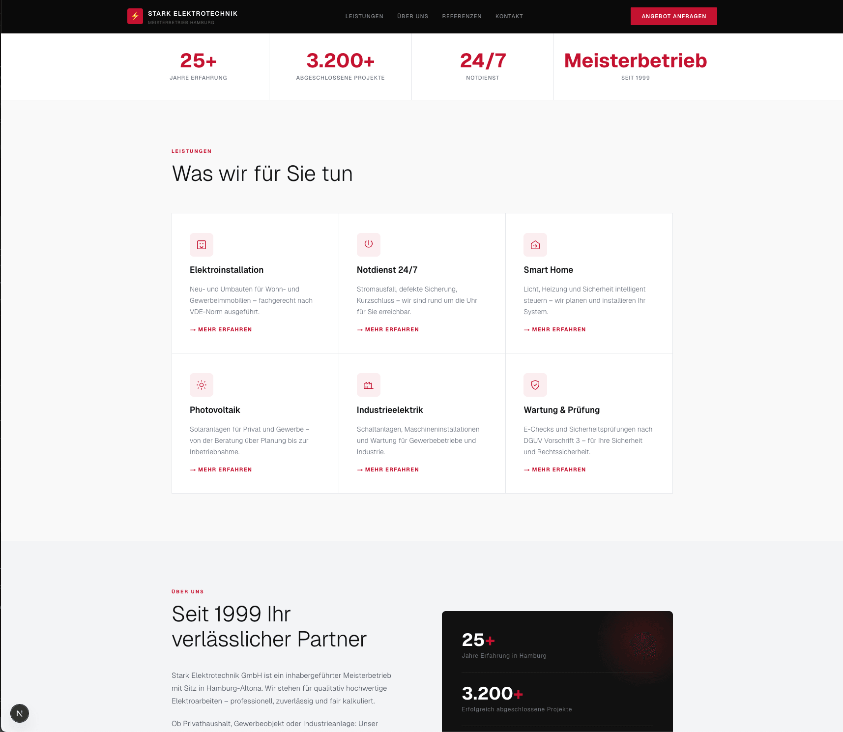 Leistungen – Servicekarten