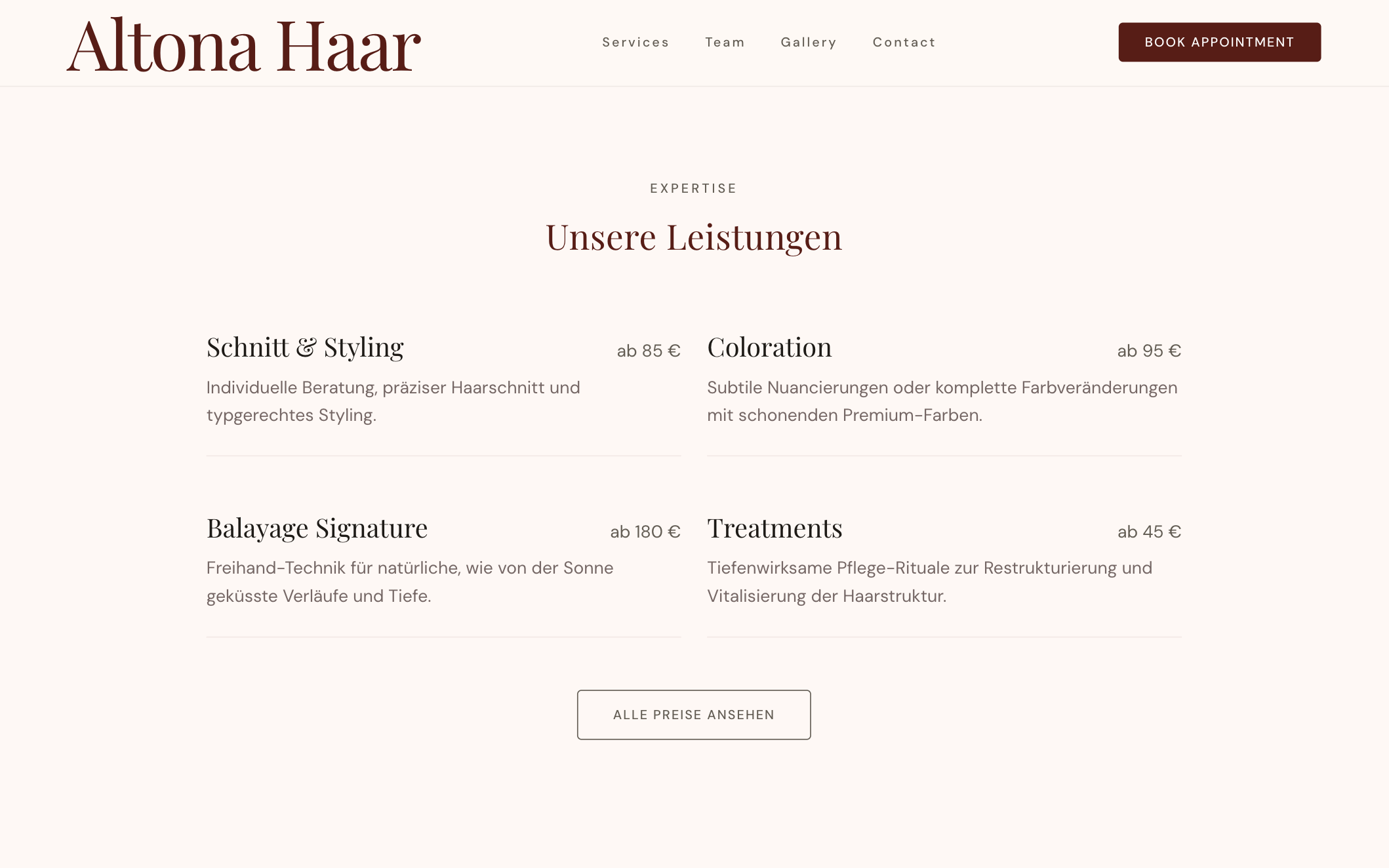 Leistungen & Preise